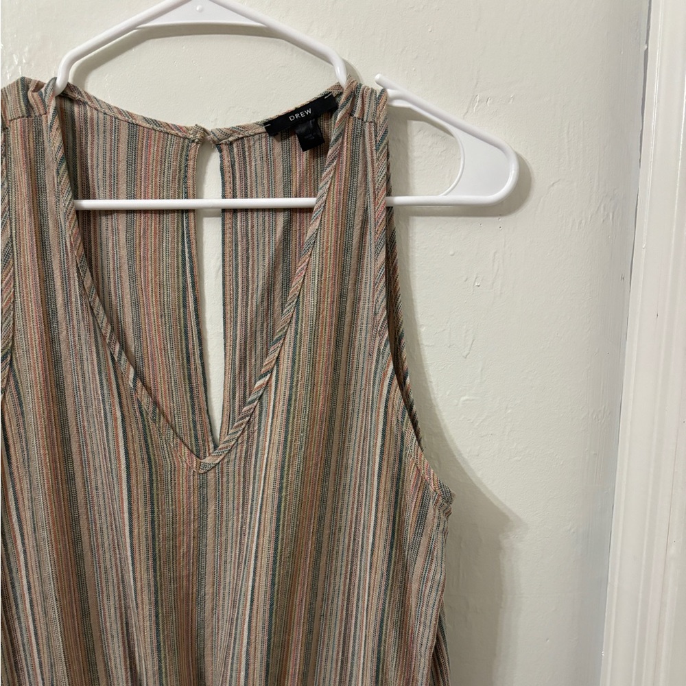 Anthropology Drew Linen Jumpsuit w/Pockets sz 4